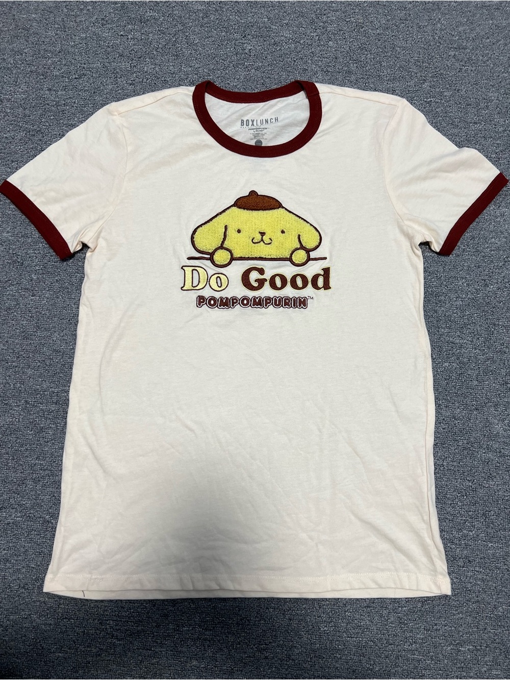 Pompompurin "Do Good" Graphic Ringer Tee  Adult S